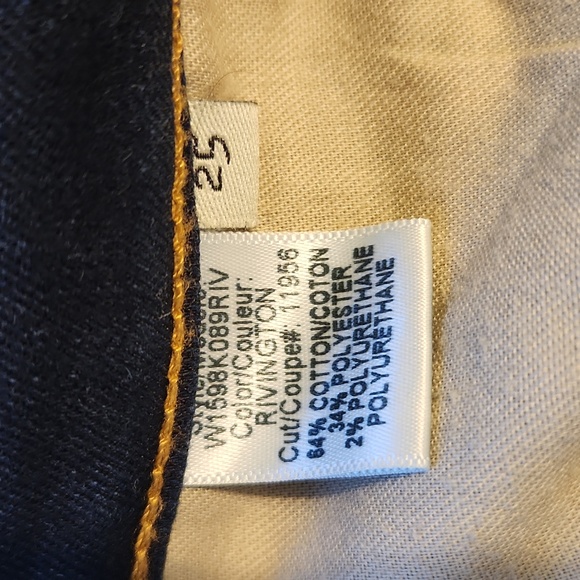 Women's Rag And Bone Beckett 10 Inch Bell Dark Blue Jeans Size 25 - Picture 9 of 9